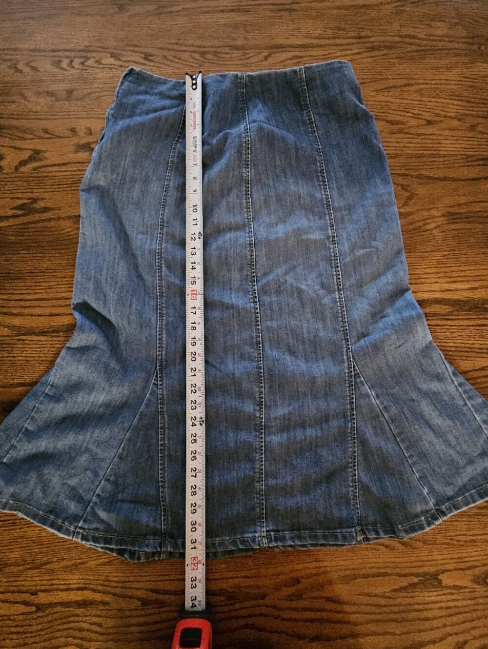 Christopher & Banks Blue Denim A-Line Skirt - Picture 4 of 6
